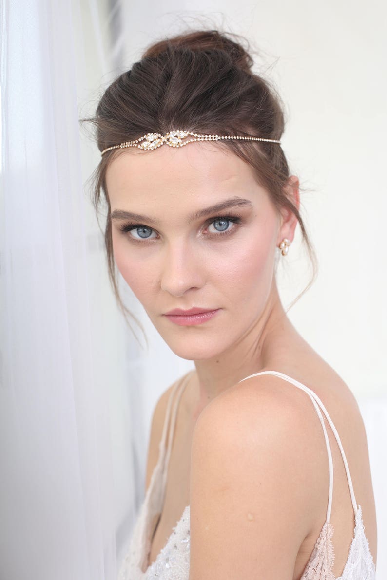 Boho Bridal Headband Bohemian Headpiece Etsy