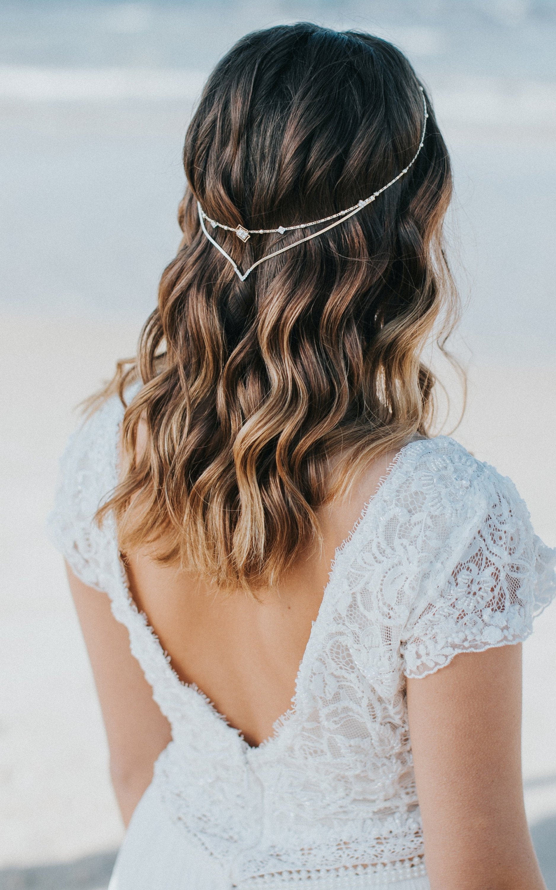 Bridal Headpiece Wedding Hair Chain - Etsy