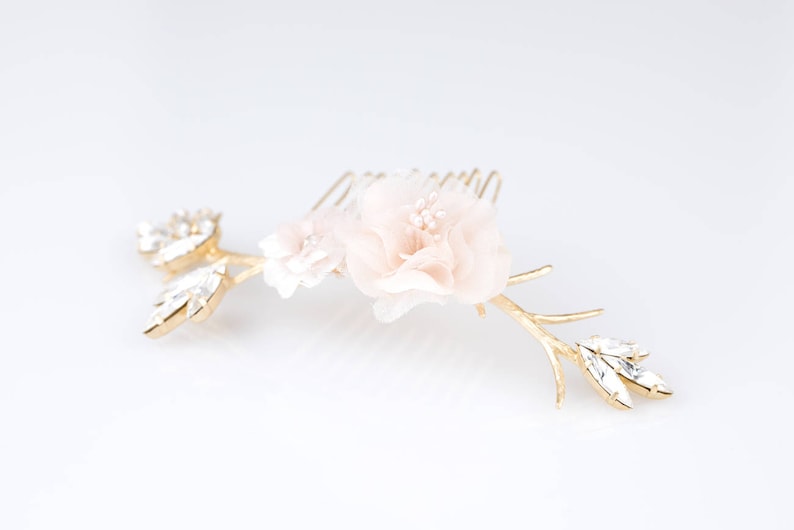 Bridal Hair Comb Silk Flower Hair Combs Bride Hair Comb Etsy