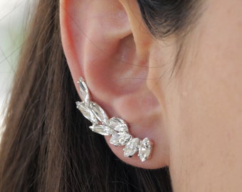 Bridal Ear Crawlers earrings