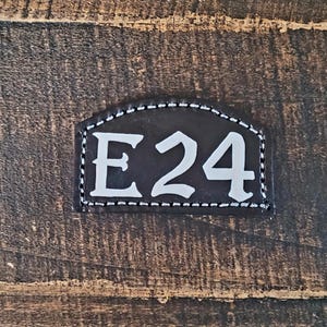 Custom Leather Firefighter Helmet Shield Arched  Identifier, Tag, Passport, Shield