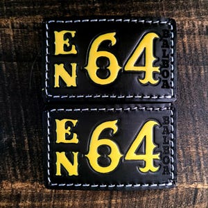 Firefighter Helmet Horizontal Accountability Tags, Helmet Passports, Leather Helmet Tags