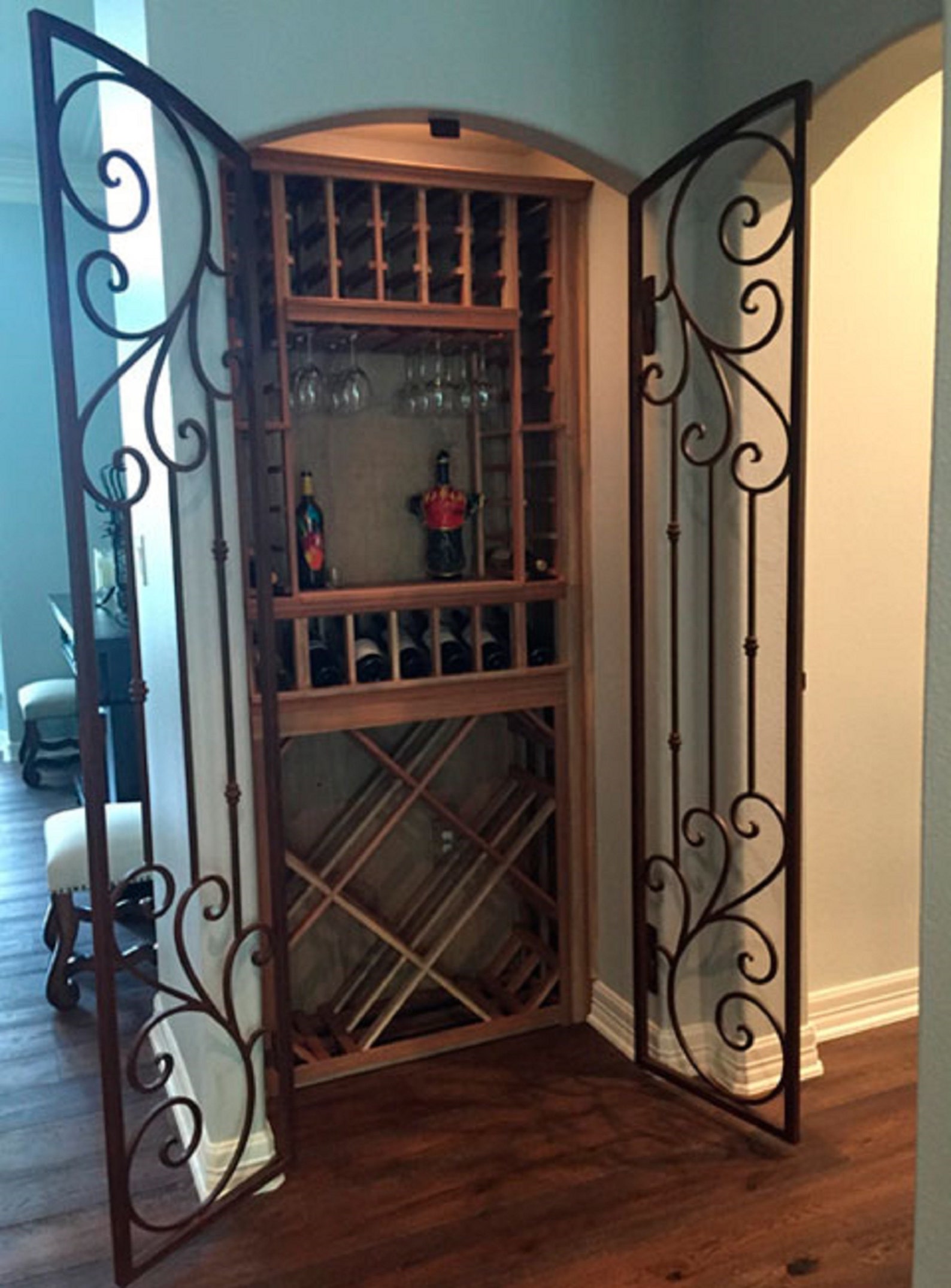 San Antonio Wine Cellar Iron Door Etsy