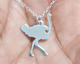 Charms for Bracelets and Necklaces Ostrich Charm