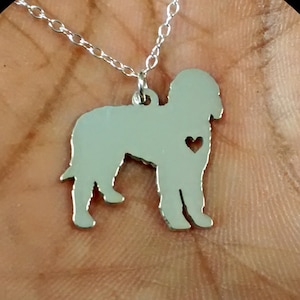 Personalized Golden Doodle Necklace – Sterling Silver Engraved Pet Pendant bild 1
