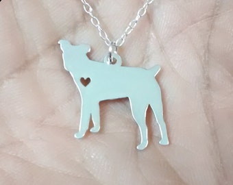 Jack Russell Necklace - Engraving Pendant - Sterling Silver - Gold & Rose Gold Filled Jewelry - Personalized Pet Dog Hand Buffed Charm