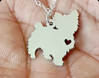 Yorkshire Terrier Necklace - Engraving Pendant - Sterling Silver Jewelry - Gold Jewelry - Rose Gold Jewelry - Personalized Jewelry Engrave 2