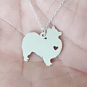 Papillon Sterling Silver Necklace Engraving Pendant Gold & Rose Gold Filled Jewelry - Personalized Pet Dog hand Buffed Gift