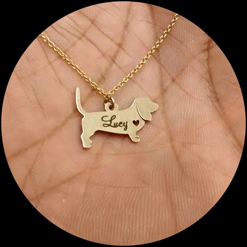 Personalized Golden Doodle Necklace – Sterling Silver Engraved Pet Pendant bild 2