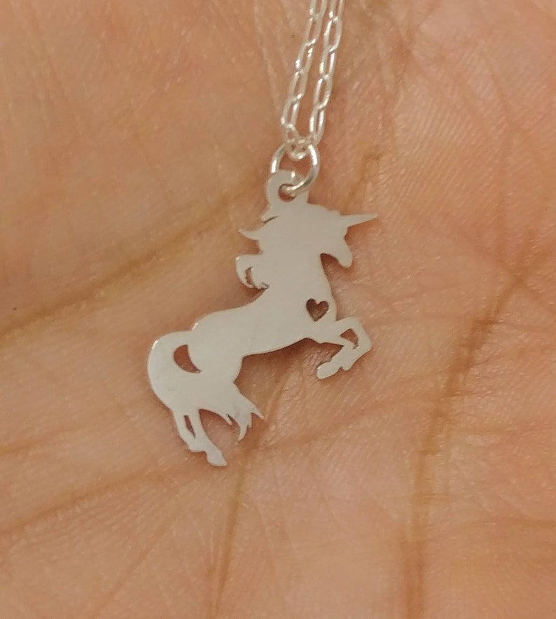 Engrave Pendant Animal Charm Rose Gold Jewelry Gold Jewelry Personalized Pet Jewelry Unicorn Necklace Sterling Silver Jewelry