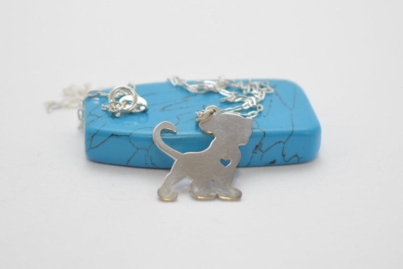 Sterling Silver Jewelry Engraving Pendant Personalized Pet Animal Jewelry Baby Lion StyleB Necklace Gold Jewelry Rose Gold Jewelry