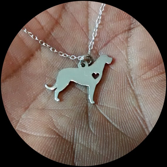 Puppy Dog Charm with Cut Out Heart Sterling Silver Puppy Dog Charm with Cut Out Heart Sterling Silver