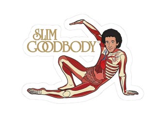 Anatomical Pinup Figure Kiss-Cut Sticker | Slim Goodbody Illustration