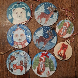 Handgemalte Weihnachtsdekoration