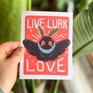 Valentinstag Grußkarte | Für Paare, Freunde, Mann, Frau Geschenk, Valentinstag, Liebeskarte, Motte, Krypta