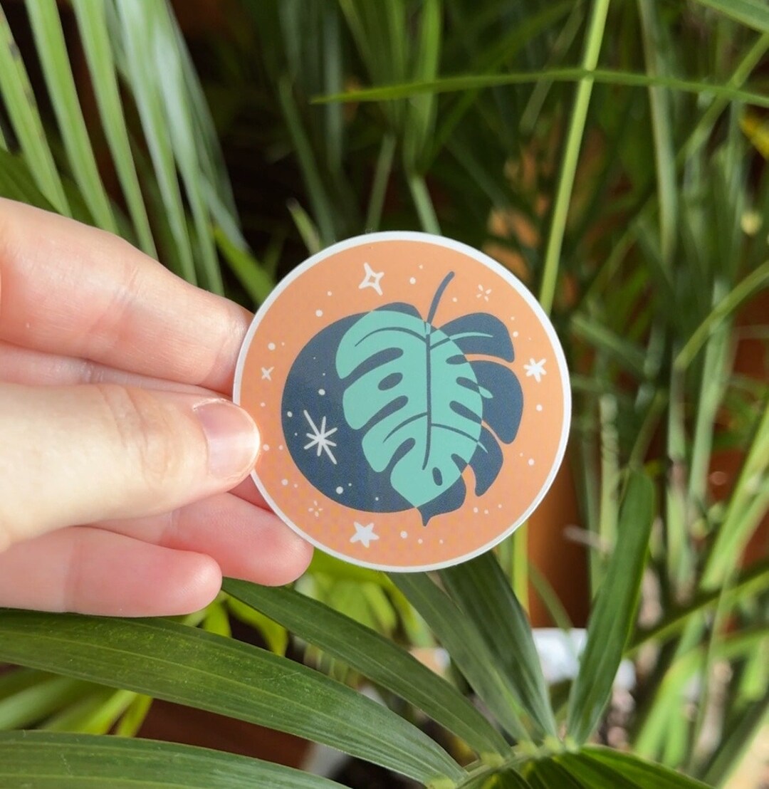 Monstera Sticker Planners Bullet Journal Vinyl Stickers - Etsy