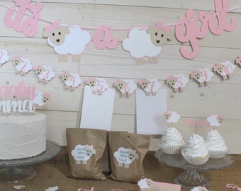 sheep baby shower decorations