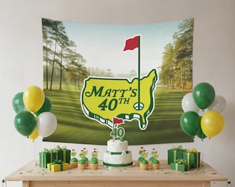 Custom Golf Birthday Banner Offered In Multiple Sizes