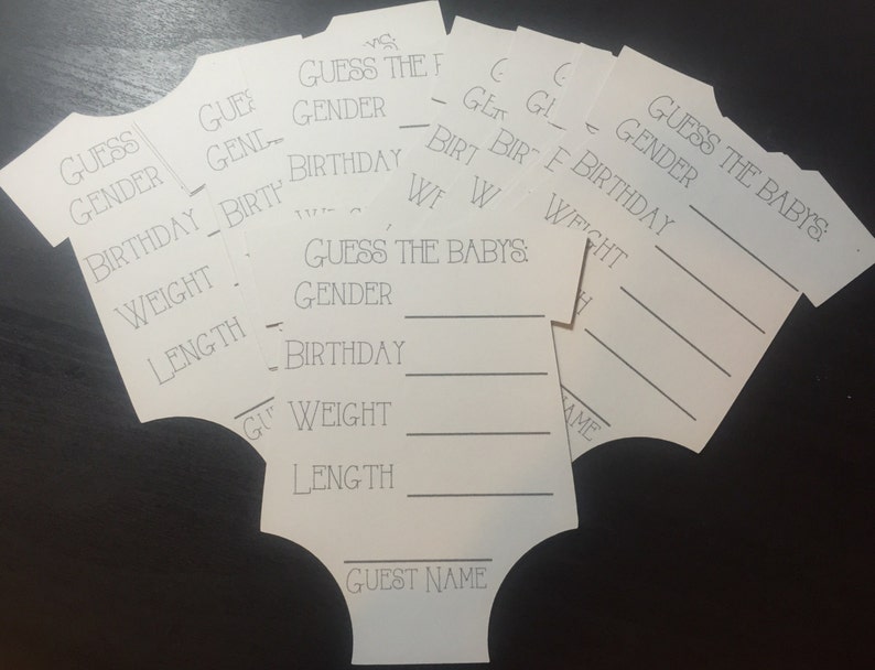baby prediction cards predictions for baby advice cards baby shower game guess the baby stats advice for mom prediction cards