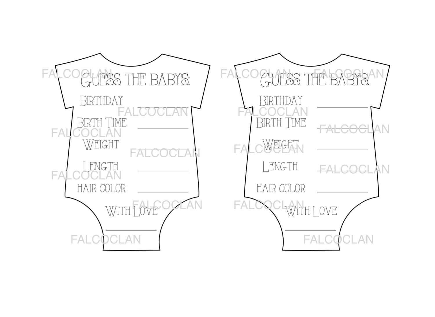 Baby Shower Games Baby Shower Game Baby Stats Guess the Due Etsy UK