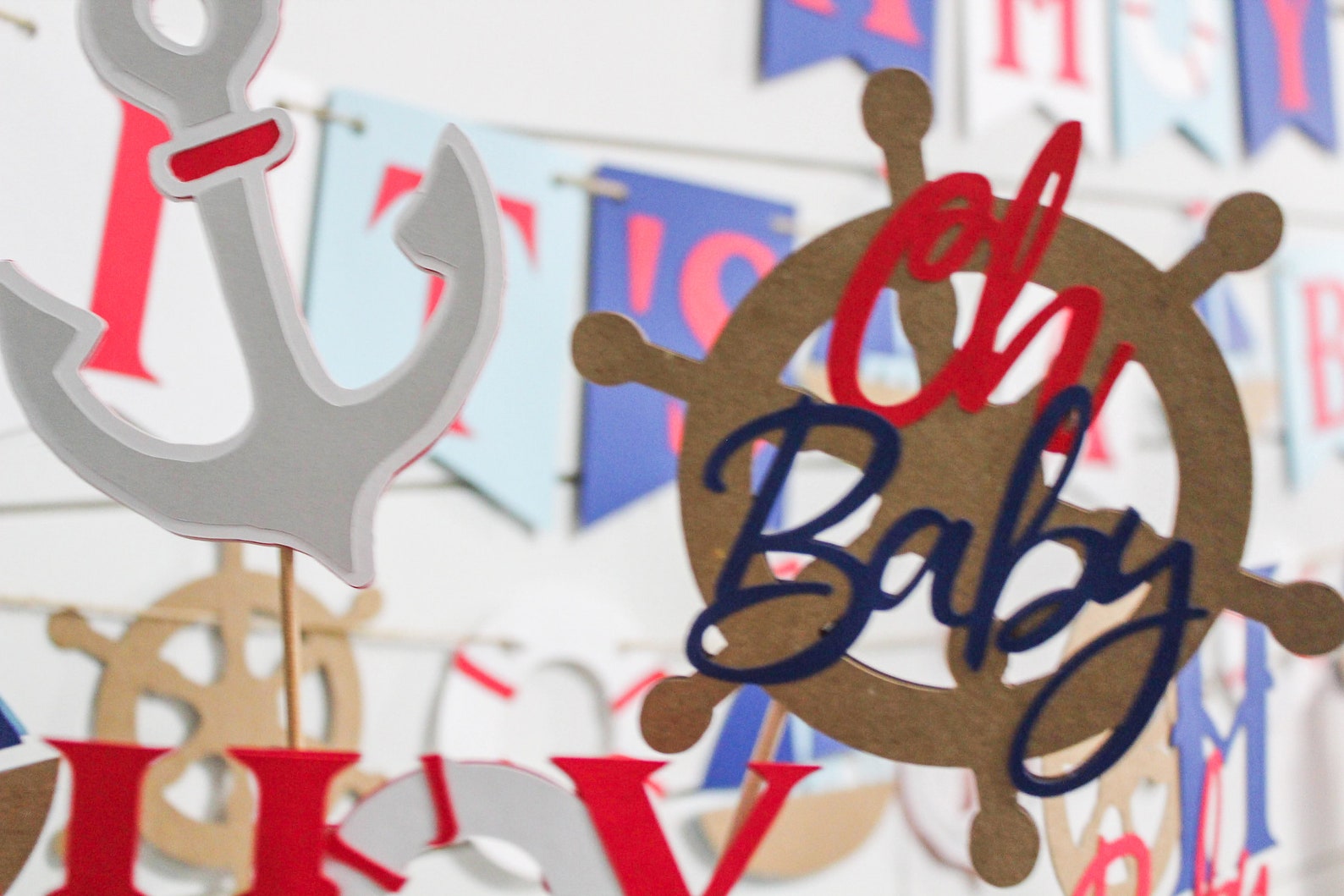 Ahoy Its a Boy Decor Ahoy Its a Boy Nautical Baby Shower Etsy