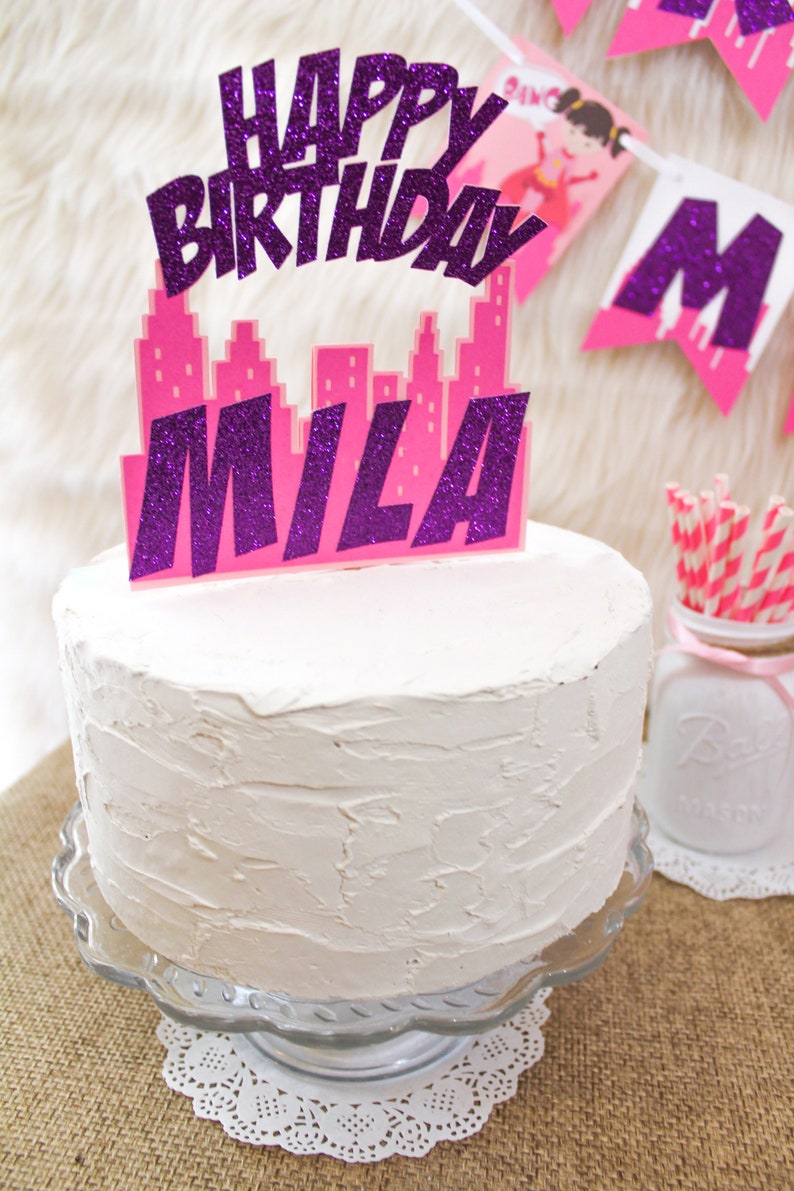 SUPERGIRL CAKE TOPPER HANDMADE