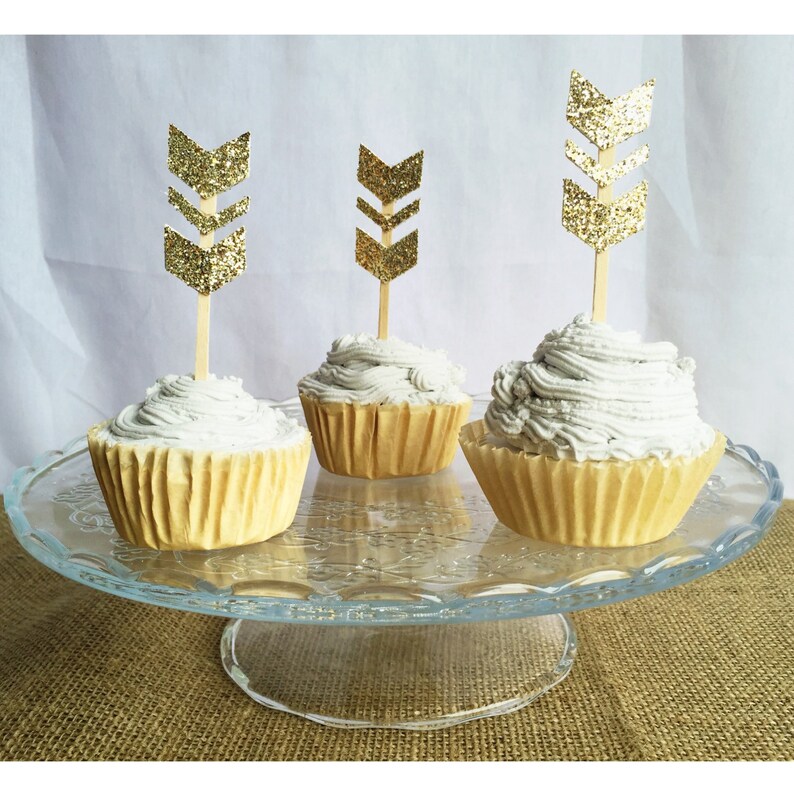 Arrow Cupcake Topper Toothpick Picks Party Decor Baby Shower Birthday Toppe