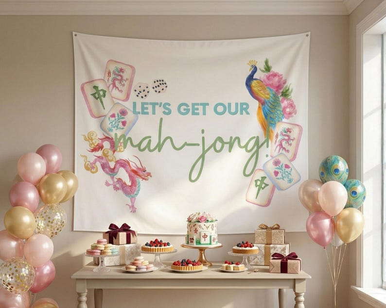Mahjong Banner, Multiple Sizes Offered image 1
