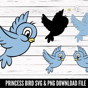 Princess Bird SVG file - Printable princess bird file