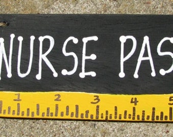 Teacher Gifts Nurse Pass Black with Ruler