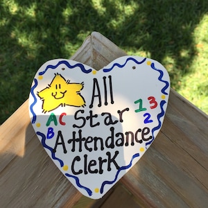 Attendance Clerk Teacher Gifts 5029 All Star Attendance Clerk