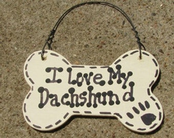 29-2083 I Love My Dachshund or We Love Our Dachshund