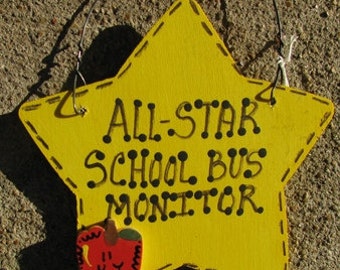 School Bus Monitor Teacher Gifts 7028  All Star School Bus Monitor