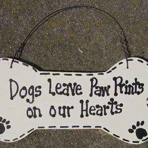 DB2- Dogs Leave Paw Prints on our Hearts Bone