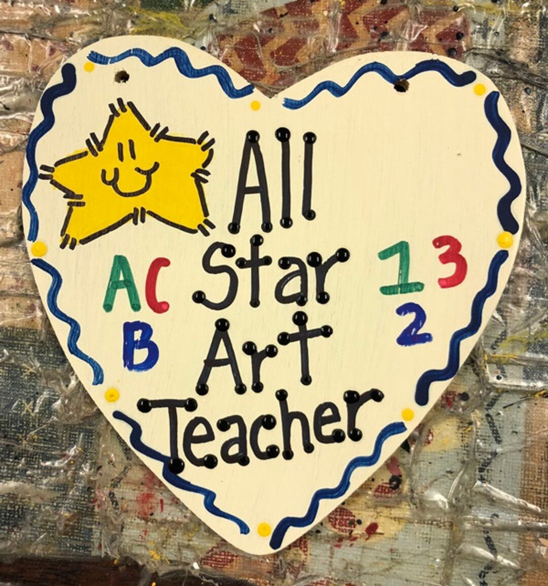 Art Teacher Gifts 5005 All Star Art Teacher School Positions Etsy