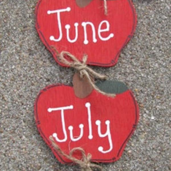 Teacher Gift Wood Stringer 563R- 3 Reasons To Teach June July August