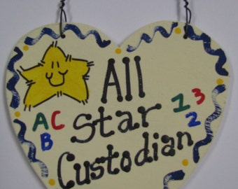 Custodian Teacher Gifts  5045 All Star School Custodian