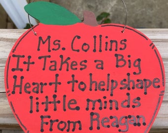 Teacher Gifts A9502  (teachers name) It Takes A Big Heart (child's name) and  (current) year