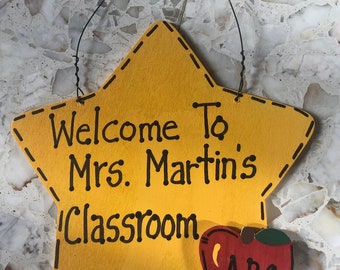 Teacher Gifts STS800 Welcome To (Teacher's Name) Classroom Star