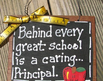 Teacher Gift  81P Behind every great school is a caring Principal