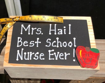 Teacher Gift  2740DC Mrs. Hail Best School Nurse Ever! Supply Box
