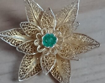 filigree brooch
