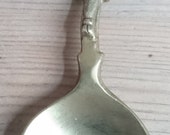 Vintage brass lincolnshire imp tea caddy spoon