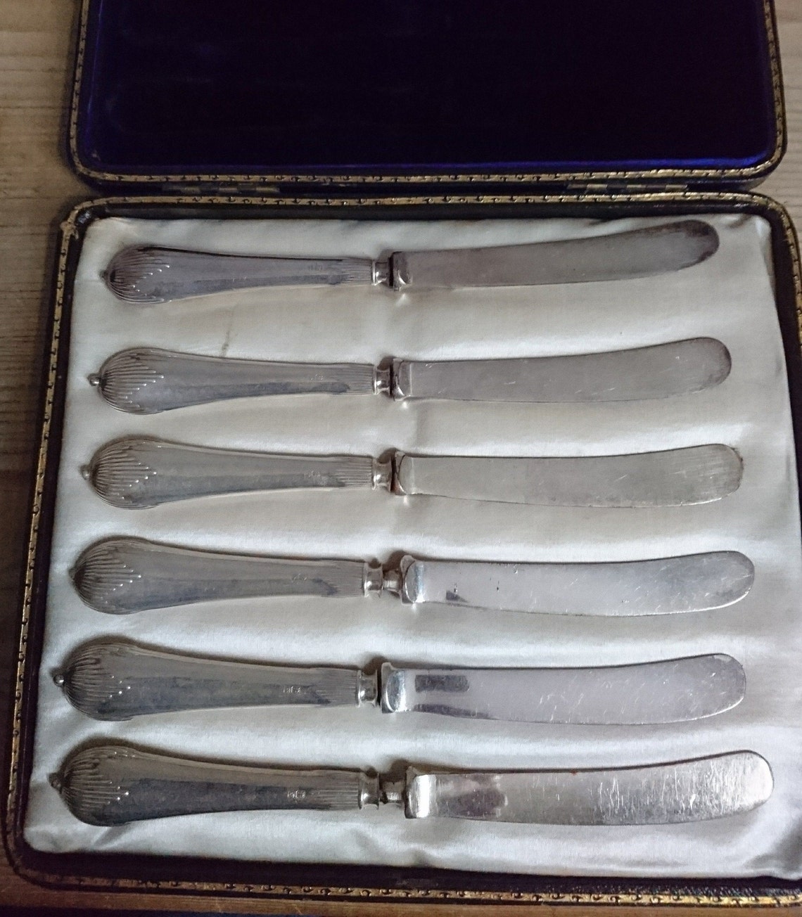 Sterling Silver Hallmarked Butter Knife Set Etsy