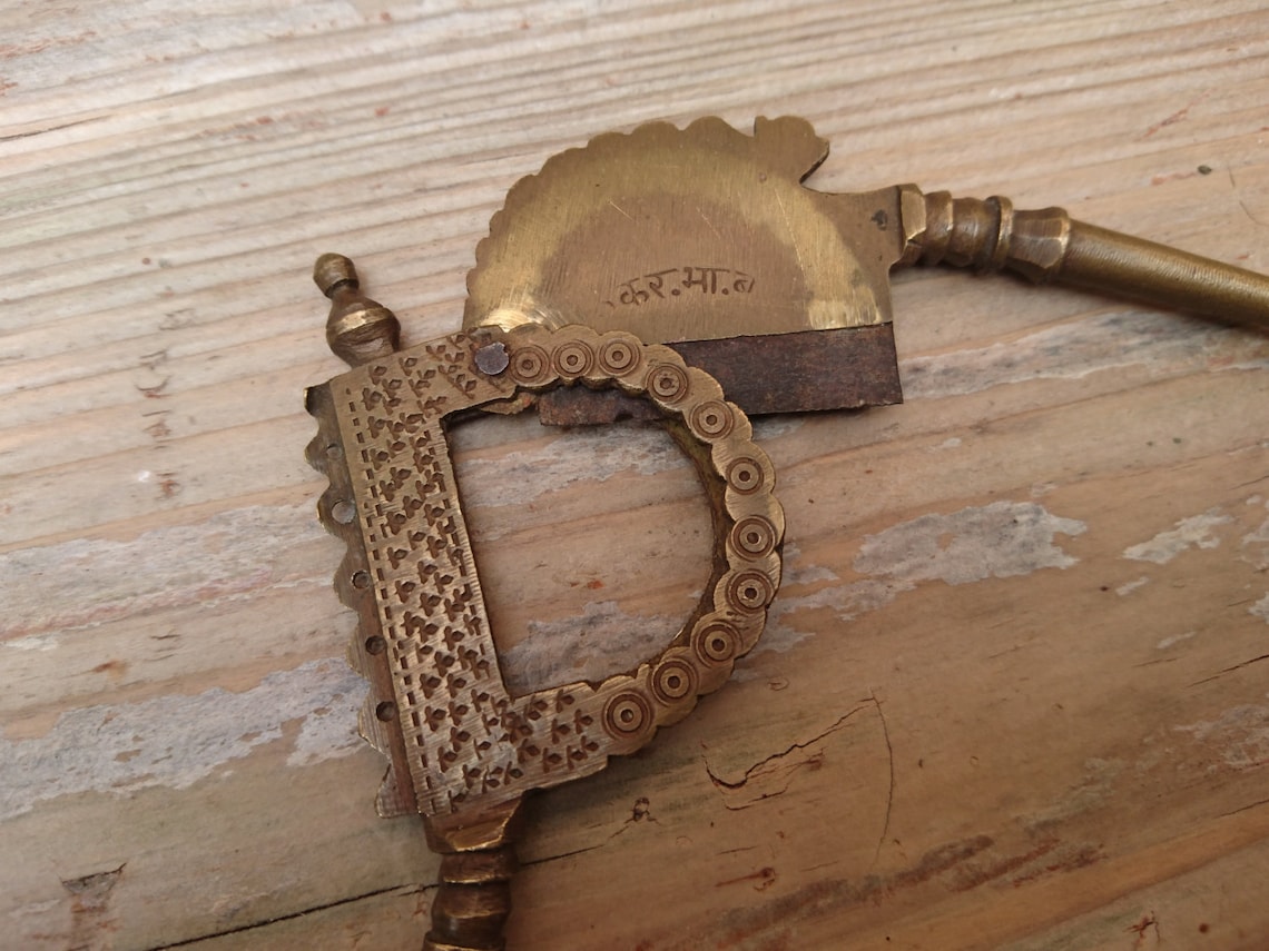 Unusual vintage brass cigar cutter Etsy