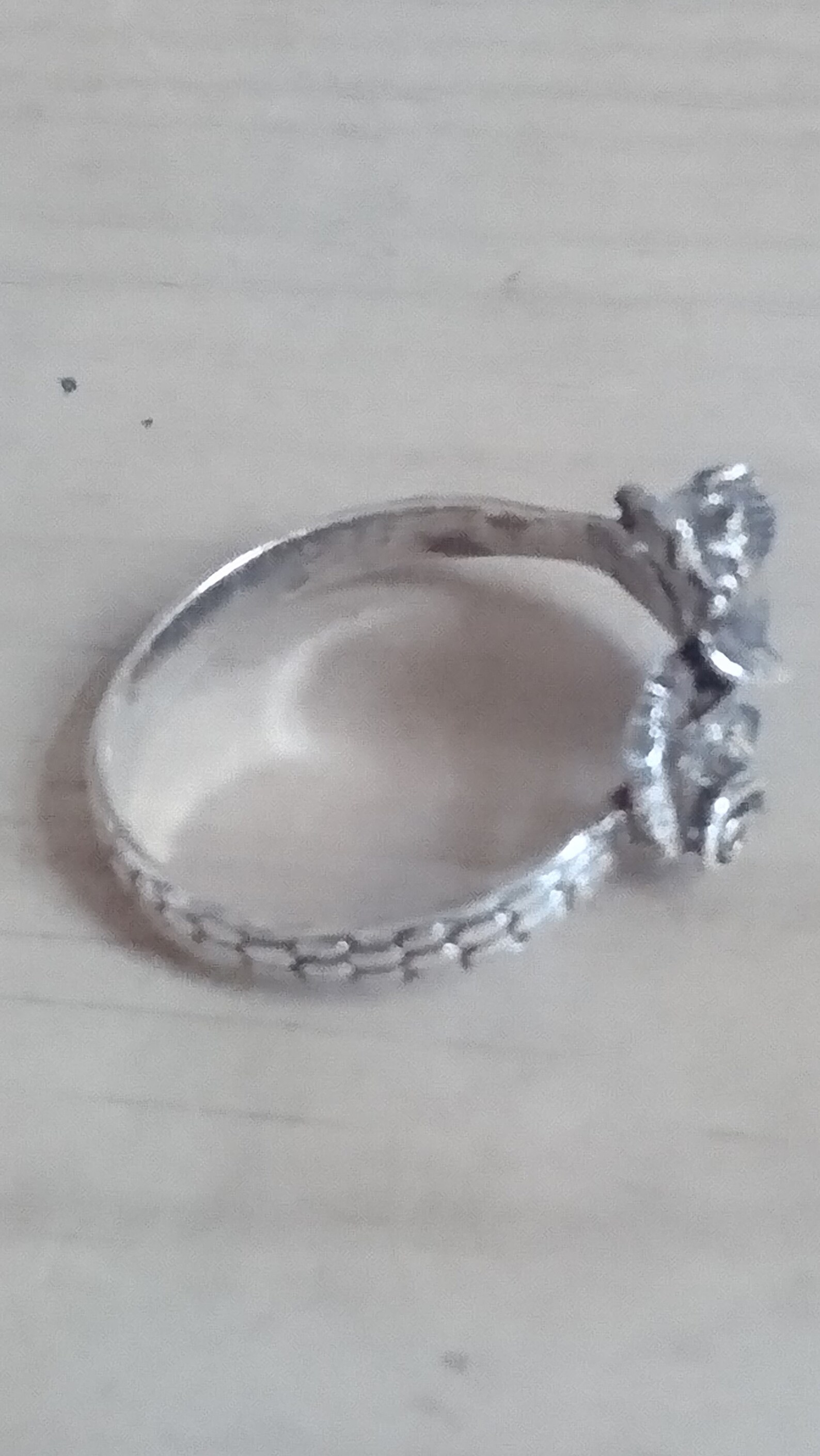 VINTAGE SNAKE SILVER RING main image 1
