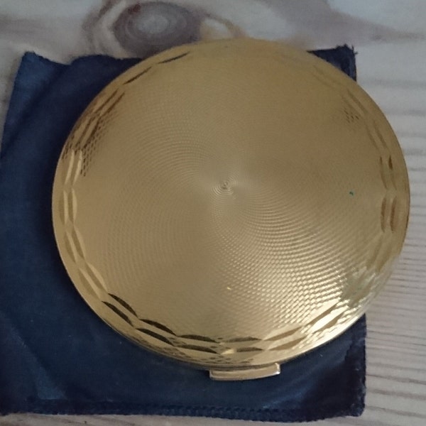 vintage stratton compact avec pochette