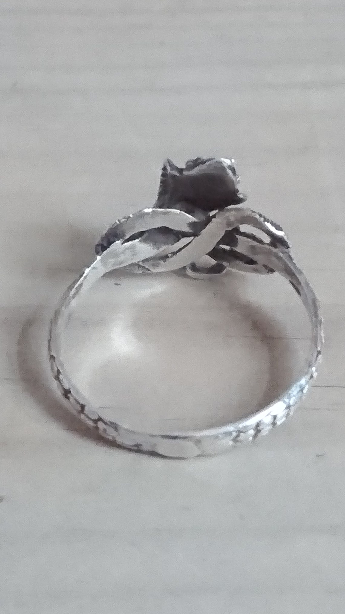 VINTAGE SNAKE SILVER RING