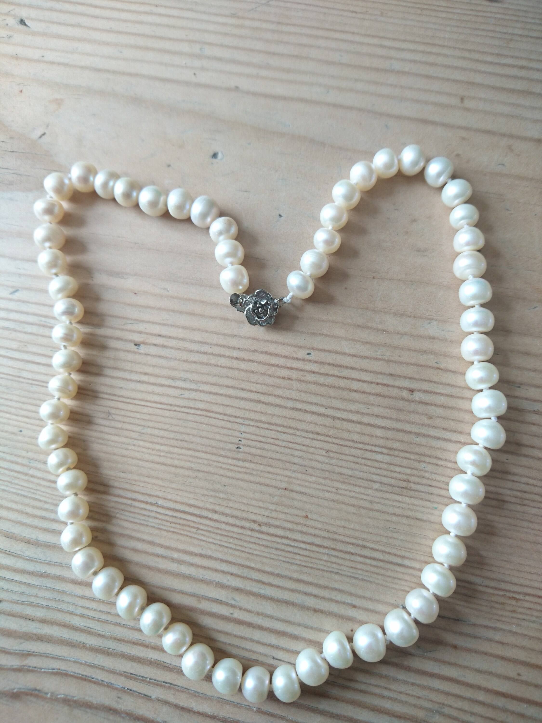Vintage Real Pearl Necklace Etsy