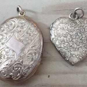 Two vintage lockets